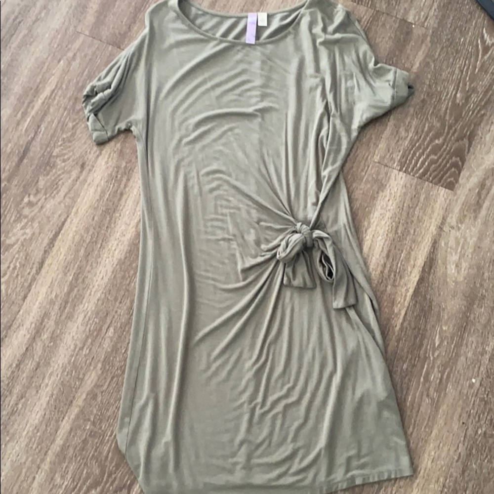 Casual front-wrap dress